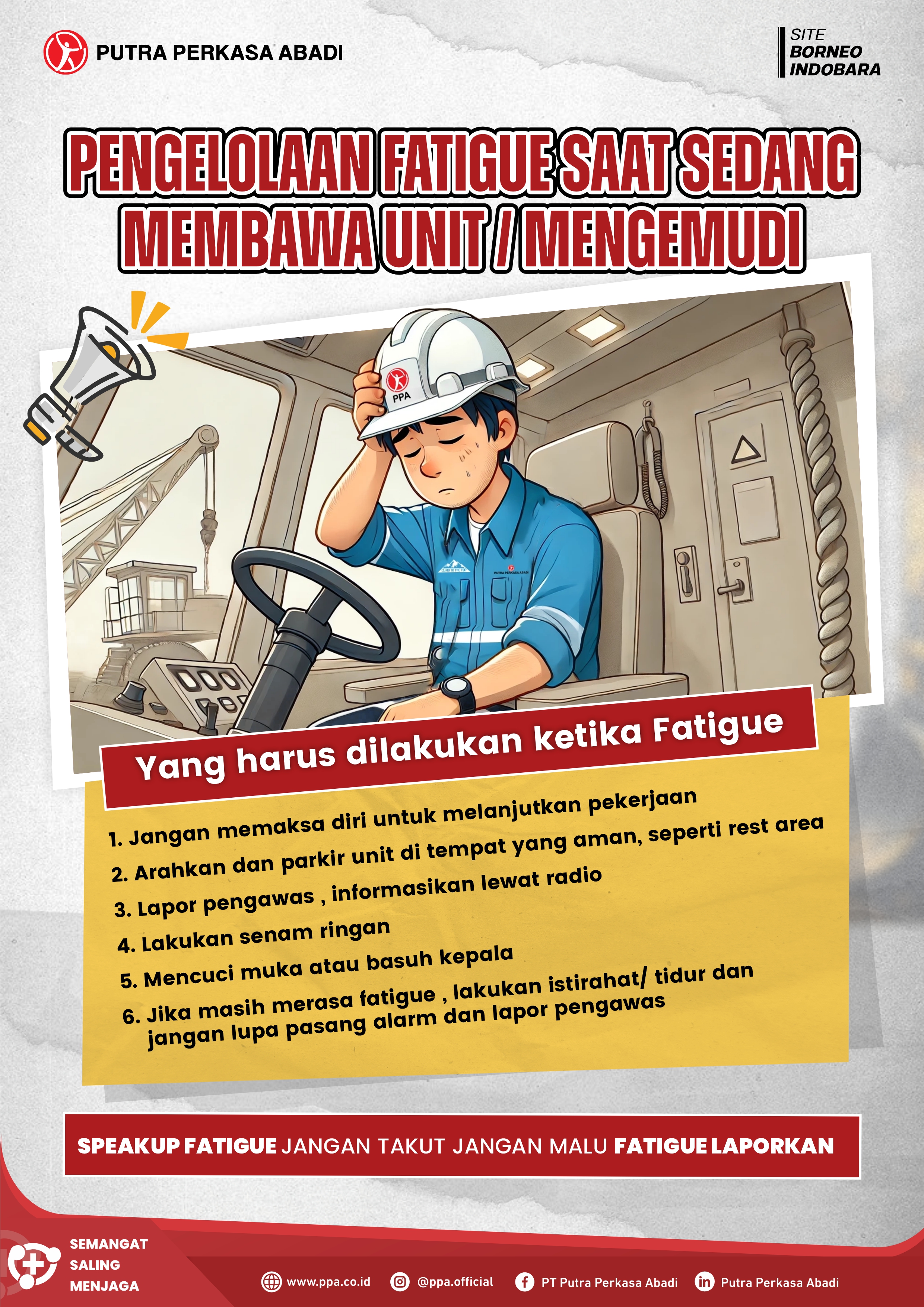 Pengelolaan Fatigue Saat Mengemudi: Langkah Sederhana yang Dapat Mencegah Kecelakaan Kerja